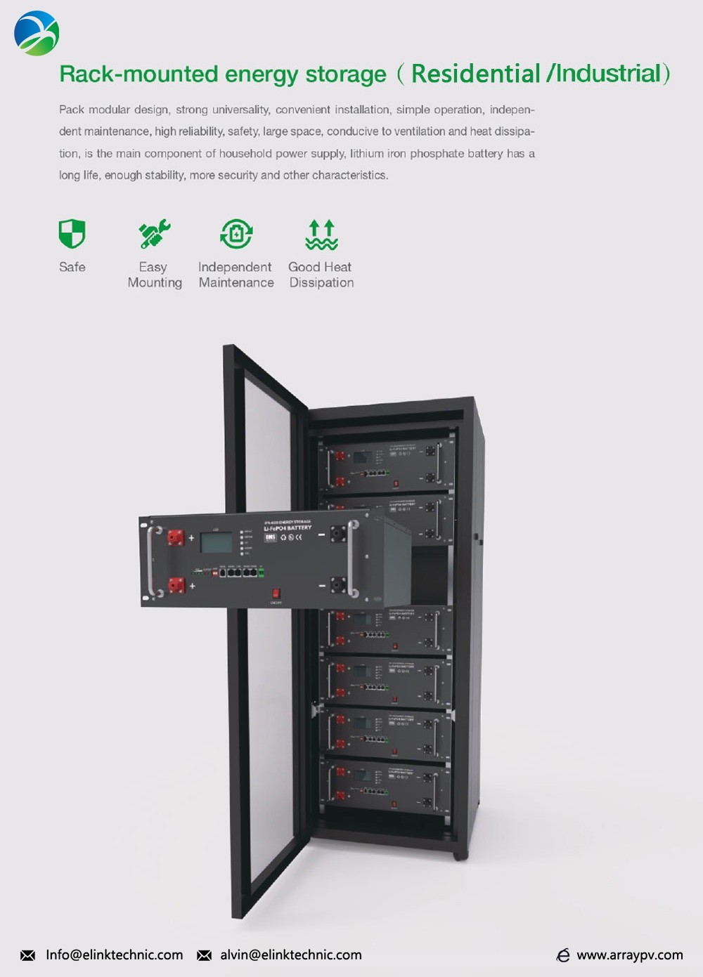 200AH 51.2V Rack-mounted Energy Storage