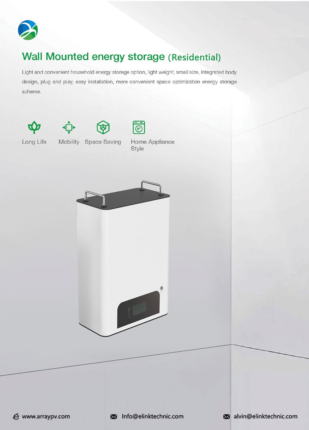 Wall mounted 48V150AH-2